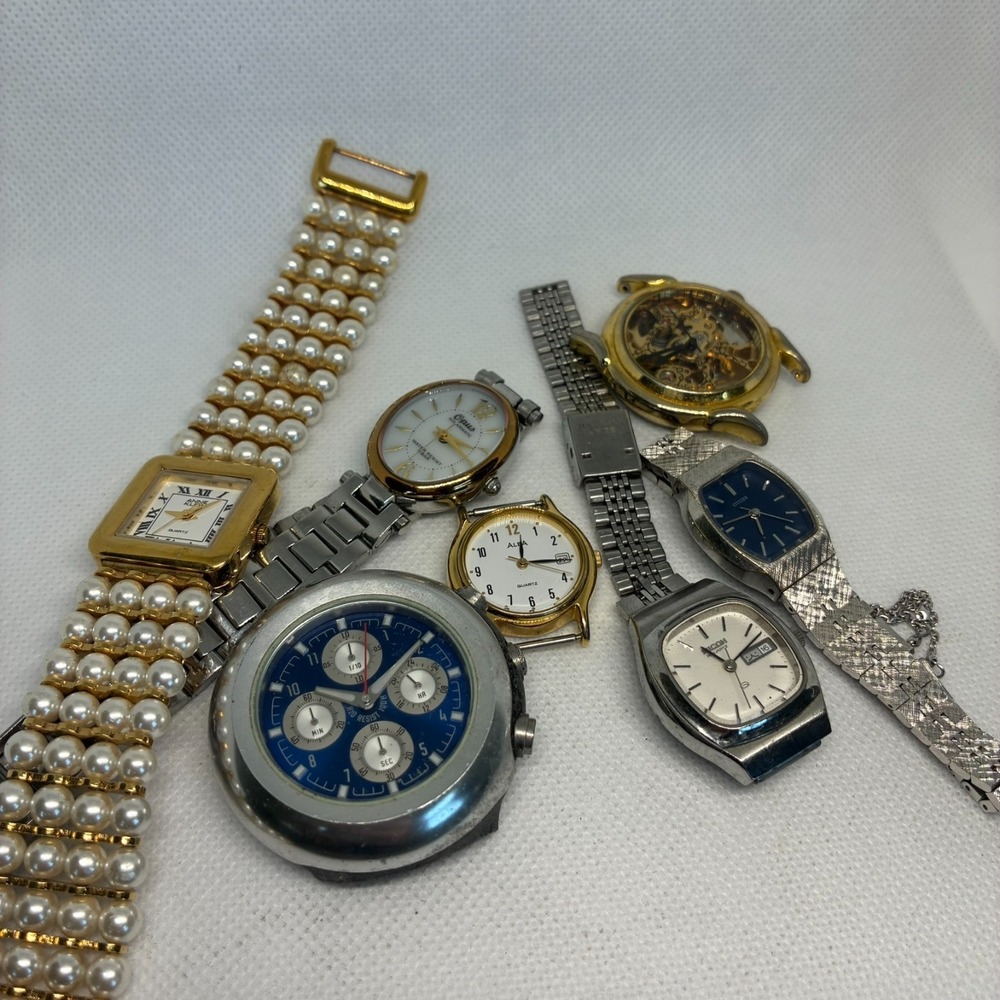 Watch Collection Lot - 7pcs - Nike, Citizen, Anne Klein, Alba, Etc.-For Parts